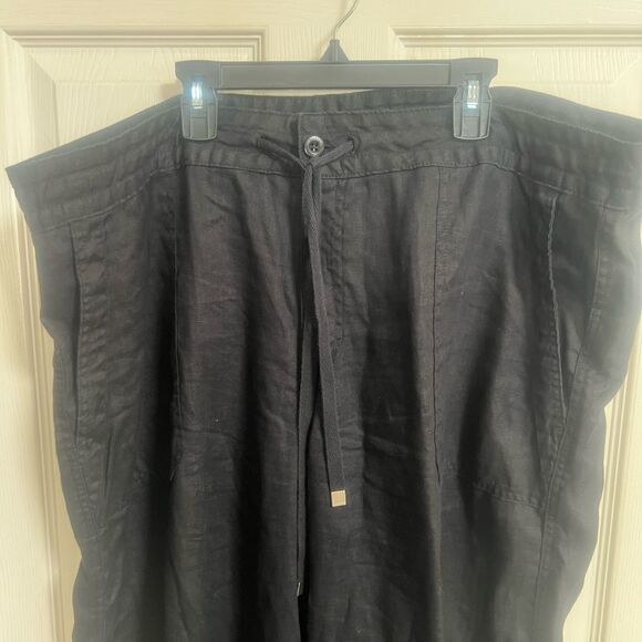 Lauren Ralph Lauren Black 100% Linen, Capsule, Minimalist, Neutral - Picture 2 of 7